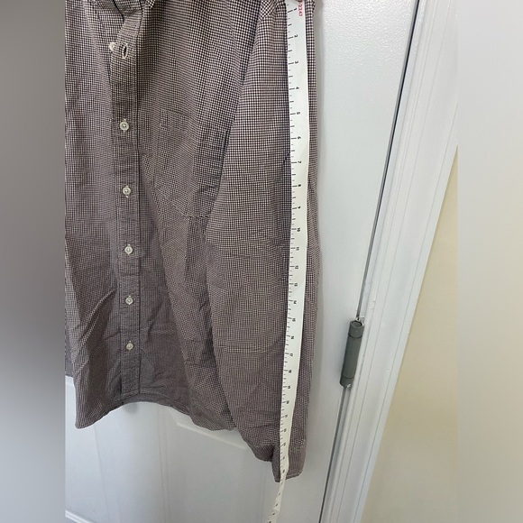 J Crew Shirt Men’s Large Button Up Long Sleeve Flex Washed Slim Fit Check - Picture 9 of 10